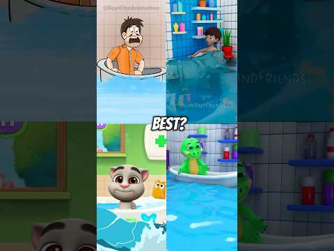 Solo necesita bañarse Talking Tom #shorts #fyp #mytalkingtom2 #funny