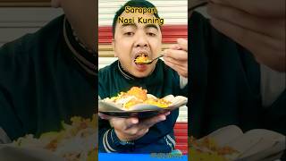 Nikmatnya sarapan nasi kuning #food #youtubeshorts #sarapan #kuliner