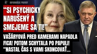 Náhly skrat pred kamerami! Magda Vašáryová napadla a vysmiala Fica! Potom schytala po papuli!