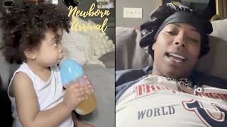 King Harris & Fiancee J'Nijah's Son King Jr. Uses His Sippy Cup & Makes Mom Proud! 🥤