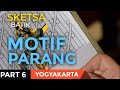 Cara simple membuat sketsa batik motif parang || Part 6