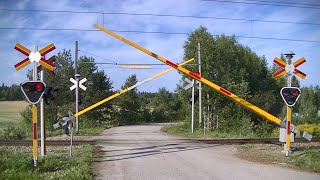 Spoorwegovergang Ängelsberg (S) // Railroad crossing // Järnvägsövergång