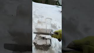 SO SATISFYING SNOW STRIPS CUTTING🧊🥶🌈#shorts #shortsfeed #satisfying #snow #trending #ytshorts