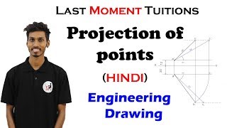 Projection Of Points | Engineering Drawing In Hindi