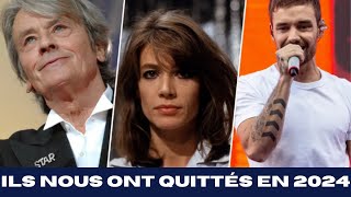 Alain Delon, Françoise Hardy, Liam Payne… ils nous ont quittés en 2024