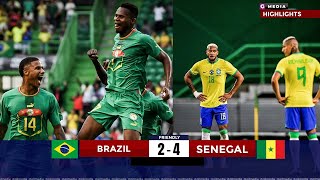 Brazil vs Senegal 2-4 Highlights #football #viral #trending #highlights #senegal #brazil #uefa
