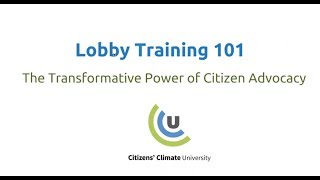 Lobby Training 101: The Transformative Power of Citizen Advocacy