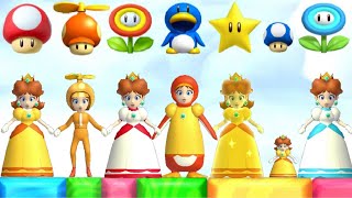 New Super Mario Bros Wii - All Daisy Power-Ups