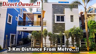 Direct Owner || Furnished TRIPLEX VILLA For Sale || With Premium Interior || Near JNTU || Hyderabad