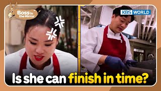 Is she can finish in time?😲👩‍🍳 [Boss in the Mirror : 201-3] | KBS WORLD TV 230503