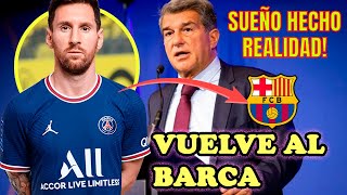 BOMBAZO La vuelta de Messi al Barça- NOTICIAS DEL BARCELONA HOY