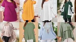 Long shirt |shirt designs for girls|front short back long shirt|tunic top shirt blouse #safeeranaz