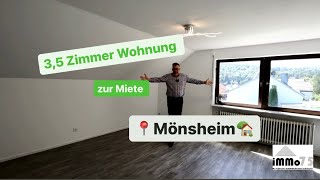 🌟 lichtdurchflutete 3,5-Zimmer-Dachgeschosswohnung mit Balkon und viel Platz! 🏡✨ Mönsheim zur Miete