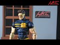 custom ultimate cyclops marvel universe action figure review by hunter knight customs