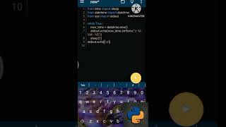 creating a working clock with pydroid 3#python #pydroid3
