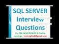 SQL Server Interview Questions and Answers
