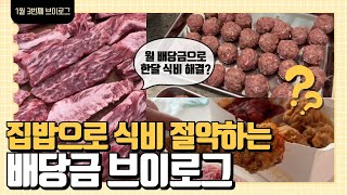 배당금 브이로그/ 오트밀죽, bhc퐈이어킹, 밥버거 공장 가동, 아구지리탕, 스타벅스 해리포터 토트백, 난자채취 회복, 미트볼만들기, 돈가스 만들기, 스텔라떡볶이, 한신가든