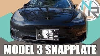 NLR Tech | Tesla Model 3 SnapPlate | Hands on Review