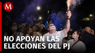 Así fue la protesta del PAN en Reforma contra la reforma judicial