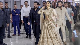 Salman Khan, Katrina Kaif and Ranbir Kapoor at Aamir Khan's Daughter Ira Recepti