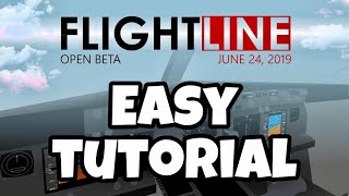 FLIGHTLINE TUTORIAL | EASY | ROBLOX | FLIGHT SIMULATOR