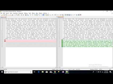 compare files in notepad