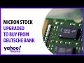 Micron stock receives upgrade to Buy from Deutsche Bank