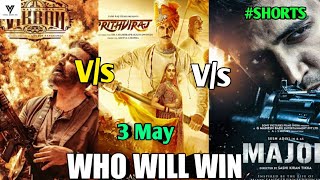 Prithviraj Movie Vs Major Movie Vs Vikram Movie | Who Will Win 😱😲 #shorts #prithvirajmovie #major