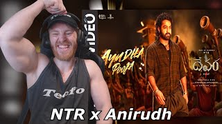 Full Video: Ayudha Pooja (Telugu) | Devara | NTR x Anirudh • Reaction By Foreigner