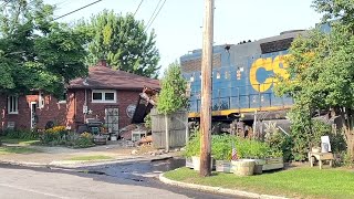 CSX train jumps tracks, crashes into garage in Niagara Falls