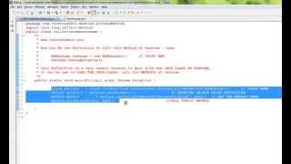 HOW CAN WE USE REFLECTION TO CALL JAVA METHOD AT RUNTIME