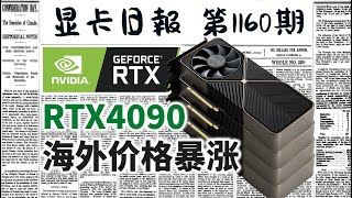 显卡日报12月10日｜海外RTX4090价格暴涨｜英伟达被查 #电脑 #数码 #DIY #显卡 #cpu #NVIDIA #AMD