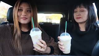 Kim \u0026 Liz ASMR \u0026 Too - Deleted video of trying holiday starbucks drinks