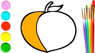 Draw a Picture of a Peach / Menggambar Gambar Persik for kids / 아이들을 위한 복숭아 그림 그리기아이들을 위한 그림
