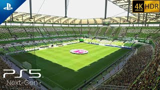(PS5) FIFA 22 Wolfsburg vs RB Leipzig (4K HDR 60fps) Bundesliga Realistic Gameplay