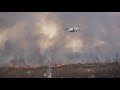 Texas Wildfire: Gravel Pit Fire Large Air Tanker Drop