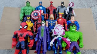 CAPTAIN AMERICA VS HULK VS IRONMAN VS SPIDERMAN VS SUPERMAN VS VENOM SUPERHERO AVENGERS UNBOXING