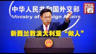 【外交部】新西兰高官：我们和中国相处得多好，澳大利亚你学着点！中方回应