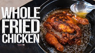 Whole Fried Chicken (Buffalo Style) | SAM THE COOKING GUY 4K