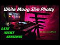 White Moog Slim Phatty Late Night Sessions Analog Synthesizer Rik Marston