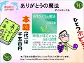 【書籍】ありがとうの魔法（ダイヤモンド社）はじめにより朗読してご紹介しています。