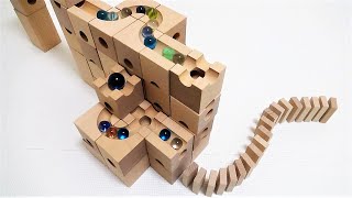 Marble Run Race ASMR ☆Wooden Eureka Deluxe 66 Made in Japan (Cuboro-like products)