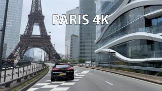Paris Modern Skyscrapers Drive / 4K60FPS / Relaxing LoFi Beats