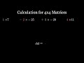 determinant calculation 4x4