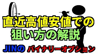 【バイナリー】直近高値安値での狙い方の解説