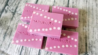 圓點分層母乳皂DIY - pearl embedded handmade soap tutorial - 手工皂