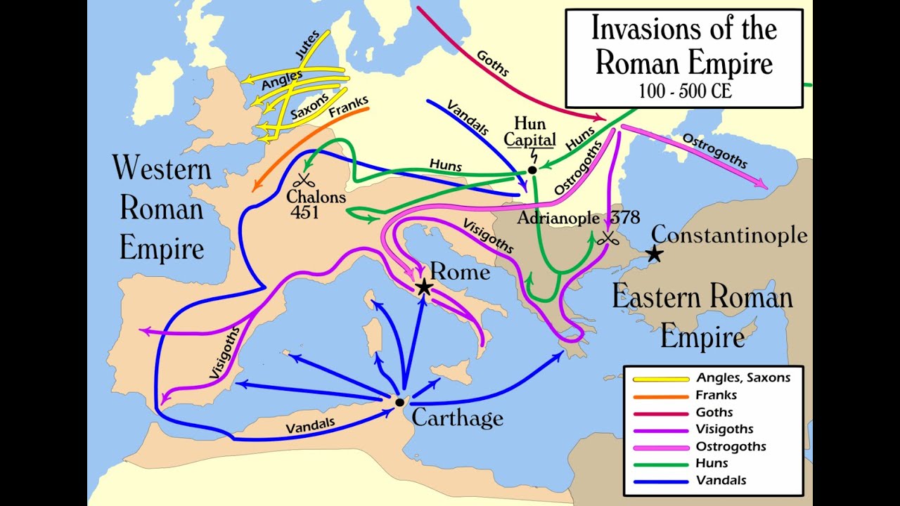 Rome Total War - Barbarian Invasion | Migration Period | Borders ...