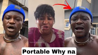 Portable and Wife Queen Dami Fight Again as she Run and Leave House for Portable Because of this ..