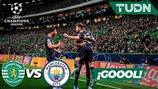 ¡SENTENCIAN ELIMINATORIA! Silva hace doblete | Sporting 0-4 Man City | UEFA Champions League - Octav