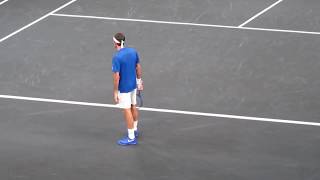 Laver Cu p2019 Day 2 Session 1 - Federer vs Kyrgios + On-court Interview